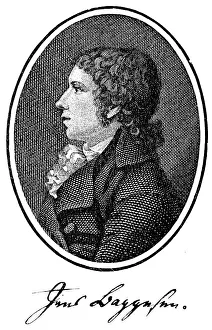 Historical print, portrait of Jens Immanuel Baggesen