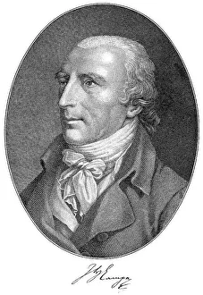 Historical print, portrait of Joachim Heinrich Campe