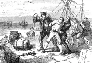 Historical scene, US-American history