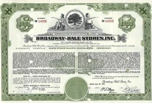 Historical share certificate, allegorical representation