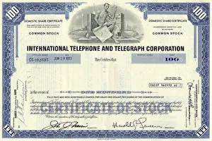 Historical share of International Telephone and Telegraph Corporation