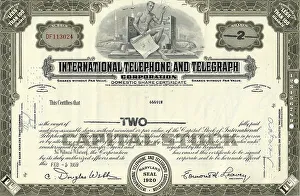 Historical share of International Telephone and Telegraph Corporation