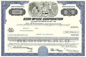 Historical stock certificate, Kerr-McGee Corporation
