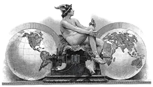 Historical stock certificate, detail of the vignette