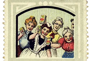 Historical trading stamp, German