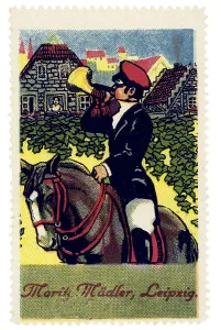 Historical trading stamp, German