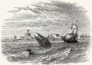 Historical view of Alexandria, 18th century