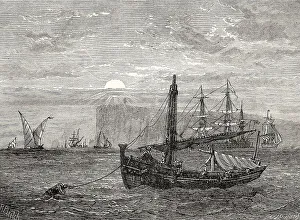 Historical view of Cape Trafalgar