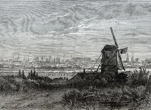 Historical view of Copenhagen, 18th century