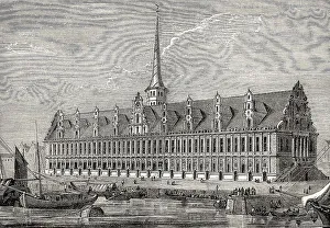 Historical view of the Copenhagen Stock Exchange