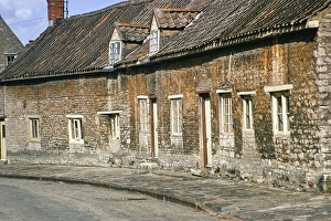 Historische Cottages Swinstead, Lincolnshire, England, UK 31. August 1970