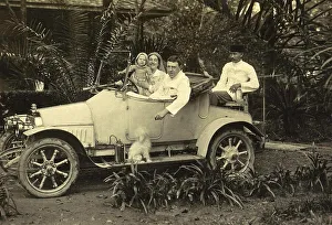 History of the Automobile, Bergsma Family and Indian Man in a Car on Sumatra