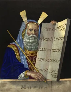 History of the Prophet Moses, Moses bust portrait
