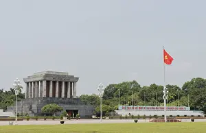 Ho Chi Minh Mausoleum Ba Dinh Square in the center of Hanoi Ho Chi Minh Mausoleum Ba Dinh place in the center of Hanoi