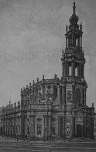The Hofkirche church in Dresden