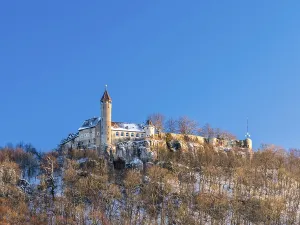 Hohenneufen Castle, Winter, Swabian Alb nature park Park