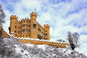 Hohenschwangau Castle in winter