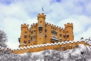 Hohenschwangau Castle in winter