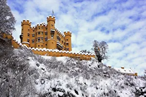 Hohenschwangau Castle in winter