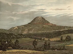 Hohenstaufen, a 684 m high Zeugenberg in front of the Swabian Jura near Goppingen