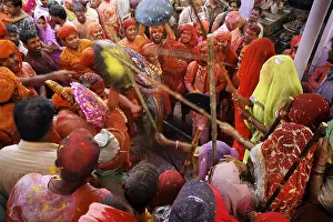 Category Historic EN Prints: Holi festival, Barsana, Uttar Pradesh