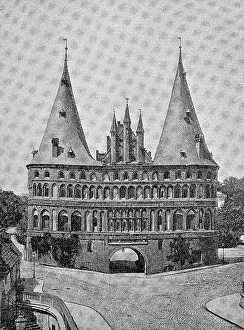 The Holsten Gate at Luebeck, Germany