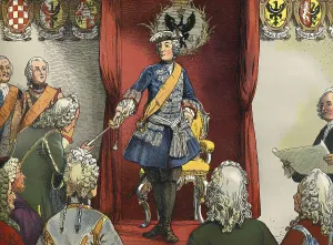 Homage to Frederick II in Wroclaw after the conquest of Silesia