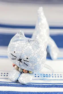 Homemade puppet, a cat