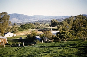 Homestead tunspecified rural place Victoria, Australia, 1956, Oceania