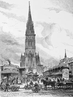 Hop market with St Nikolai church