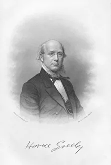 Horace Greeley (1811-1872) was an American newspaper editor
