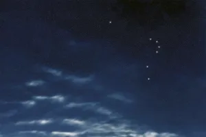Horologium star constellation, Night sky