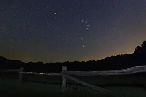 Horologium star constellation, Night sky