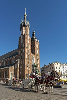 Horse-drawn Carriage in front of St