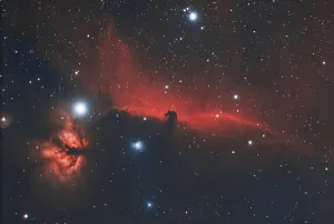 Horsehead Nebula, Emission Nebula IC434 in the constellation Orion
