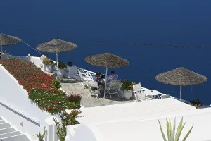 Hotel in Firostefani, Santorini, Cyclades, Greece