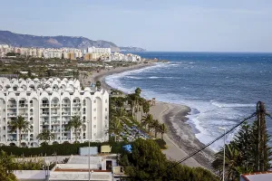 Hotel Marinas de Nerja Beach on the town beach in the holiday resort of Nerja