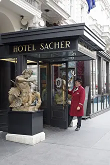Hotel Sacher, entrance, porter