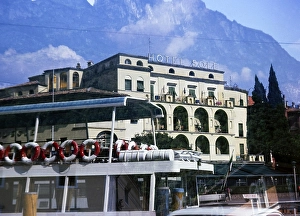 Hotel Sole, directly on the water in Riva, Lake Garda, Italy, 1975, Europe