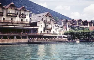 Hotel Weisses Rossl, White Horse Inn, Wolfgangsee, St. Wolfgang im Salzkammergut, Austria, Europe 1960, Europe