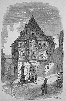 The Hotel zum Riesen in Miltenberg in 1869