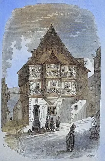 The Hotel zum Riesen in Miltenberg in 1869