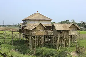 House of bamboo, Assam, India
