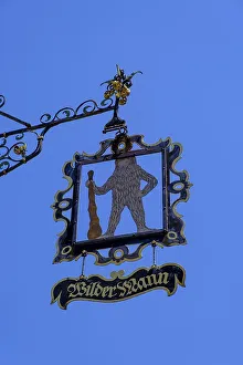 House sign, nose sign, inn sign Wilder Mann