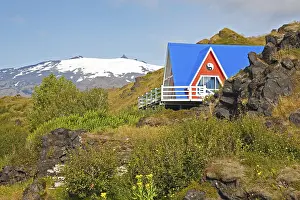 House by the Snaefellsjokull Glacier