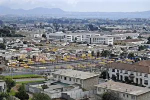 Houses, cityscape, overview, market square