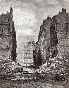 Houses destroyed by the Paris Commune or La Commune de Paris