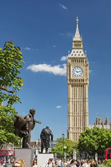 Houses of Parliament and Big Ben at Parliament Square Garden