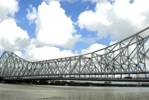 Howrah Bridge at Calcutta, West Bengal, India