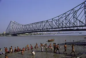Howrah Bridge and Hoogly River